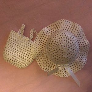 Girl's Dress Hat & Purse